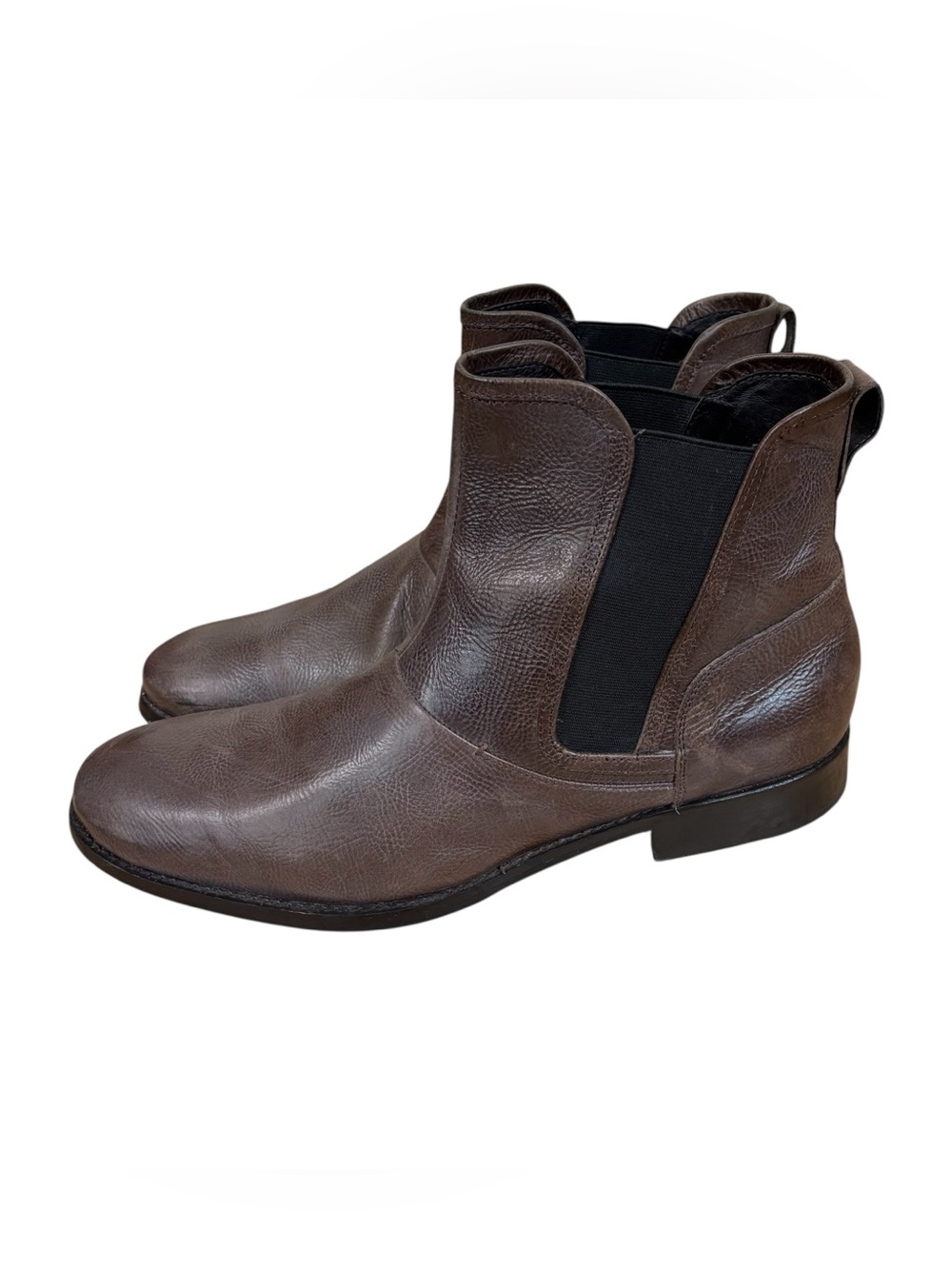 John Varvatos Star USA Leather Chelsea Boots Men’s Size 11 In Brown Pull On